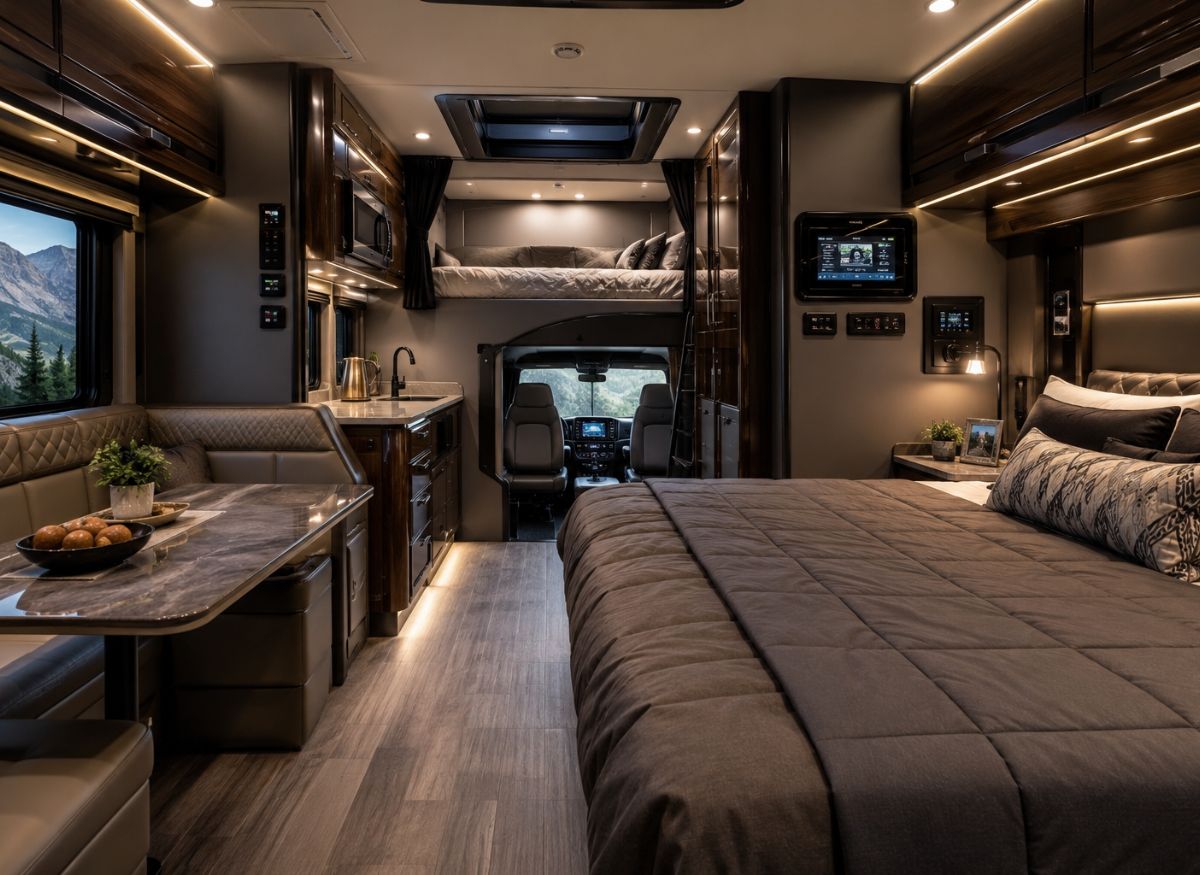 2 bedroom super sleeper truck interior