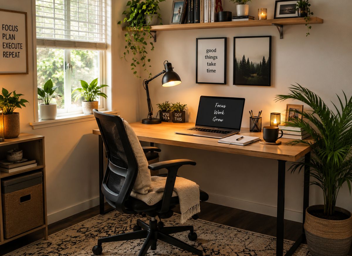 small home office on a budget