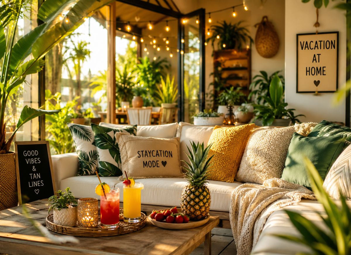 Summer staycation at home