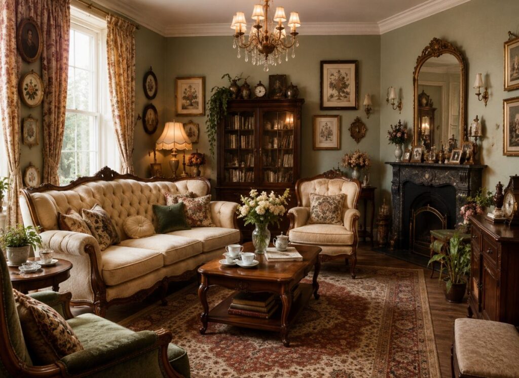 Vintage home decor ideas living room