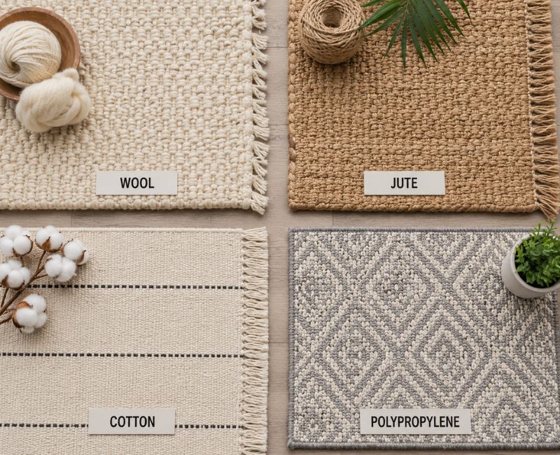 Comparison of popular living room rug materials