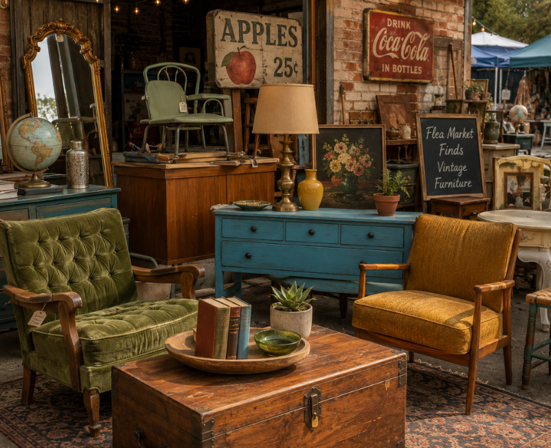 Vintage thrift furniture

