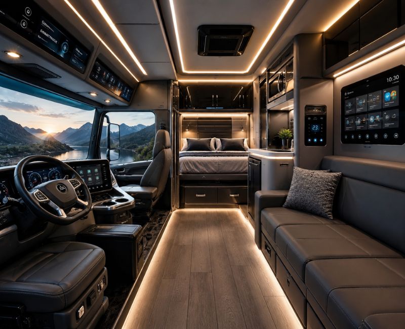 modern sleeper truck design

