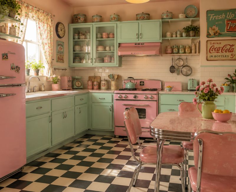 1950s retro kitchen