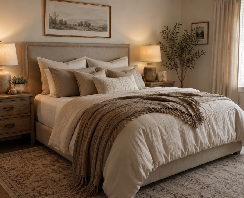 Comfortable guest bed