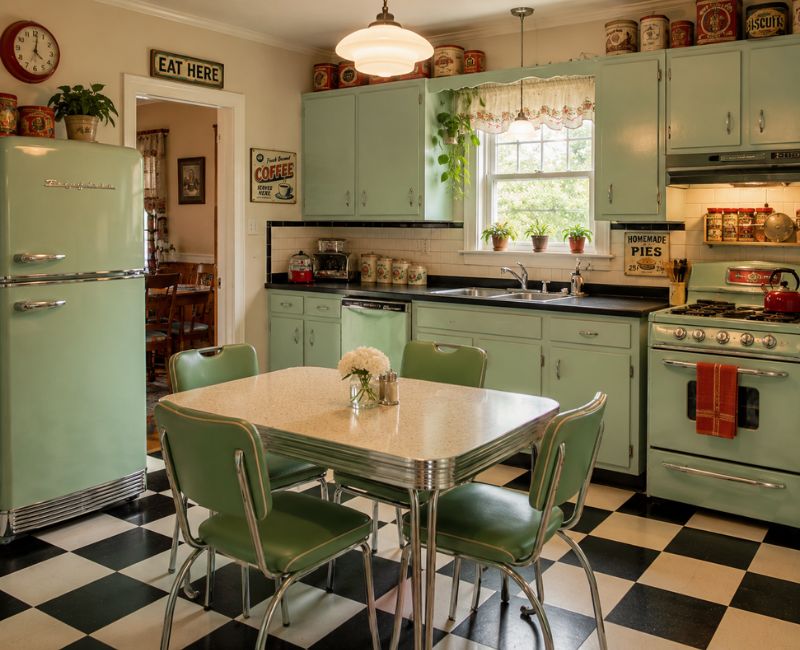 1980s retro kitchen
