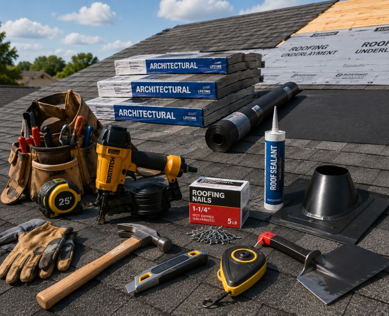 Tools for building a dormer

