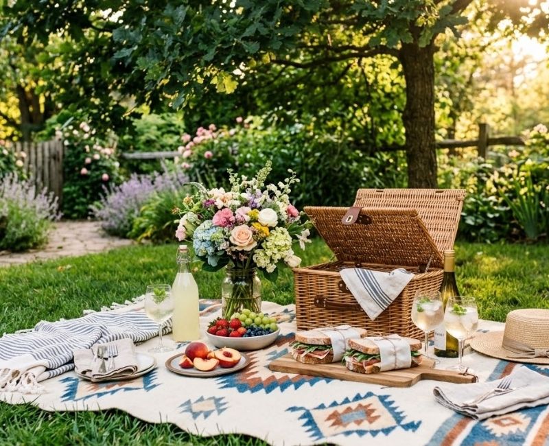 Backyard picnic staycation