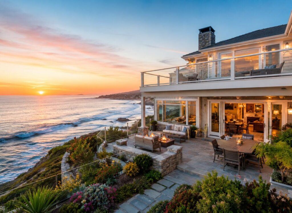 Beach house overlooking the ocean
