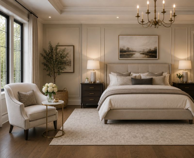 Bedroom seating corner

