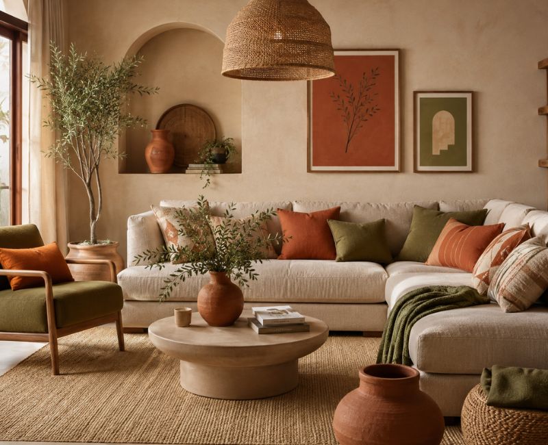 Earthy boho color palette

