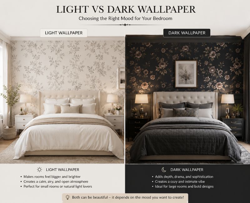 choosing bedroom wallpaper colors