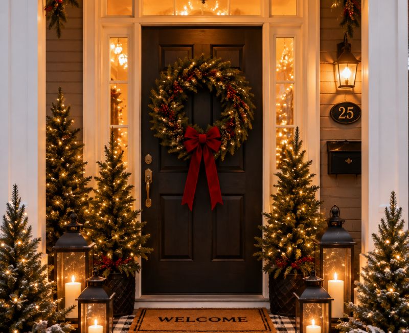 Christmas entryway decor ideas

