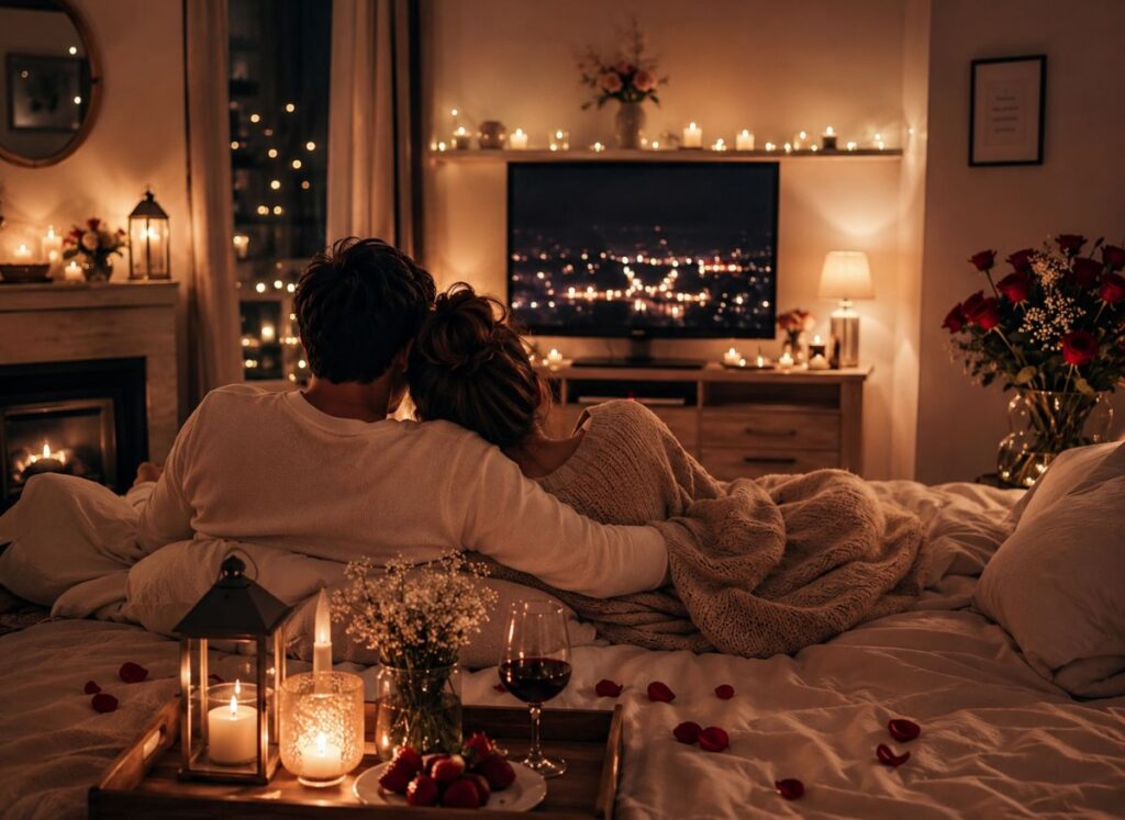 Cozy staycation ideas for couples at home