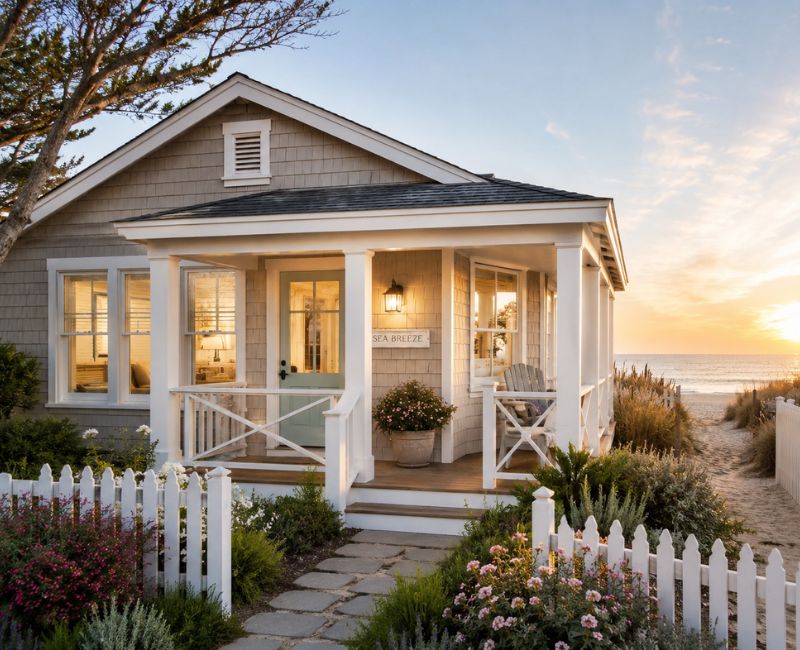 Cozy beach cottage style

