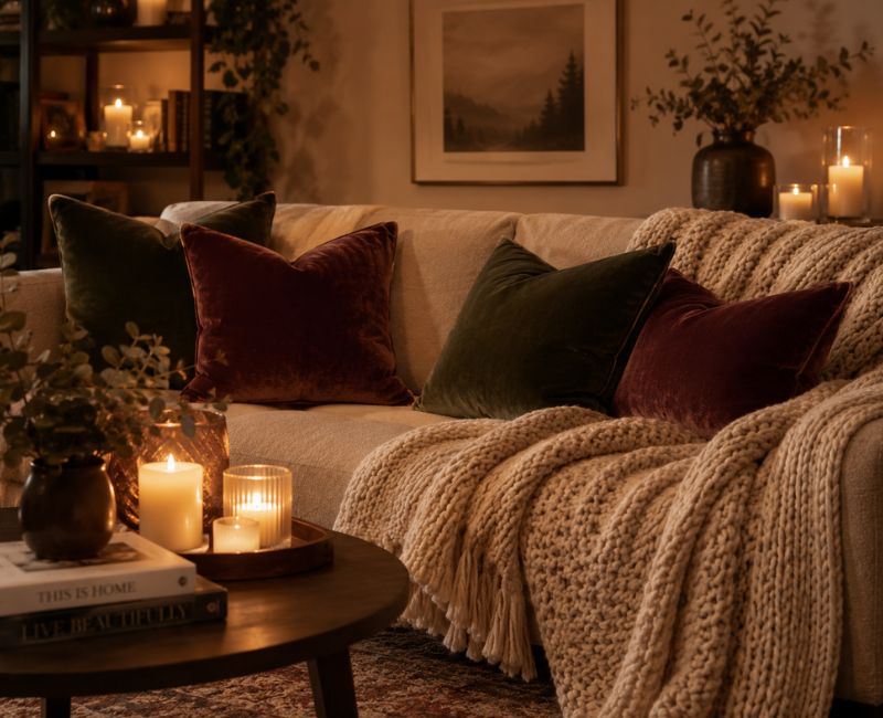 Cozy Christmas living room

