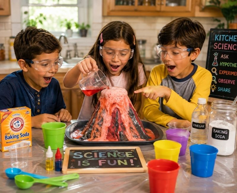  Kids doing a science experiment