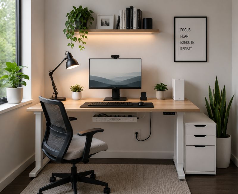 organized small home office