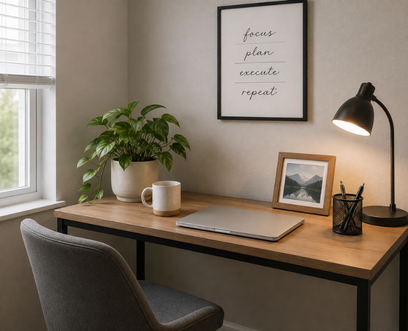personalized small home office


