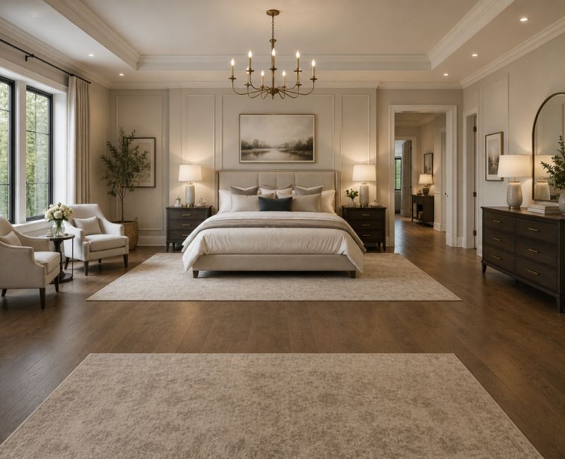 Practical bedroom layout