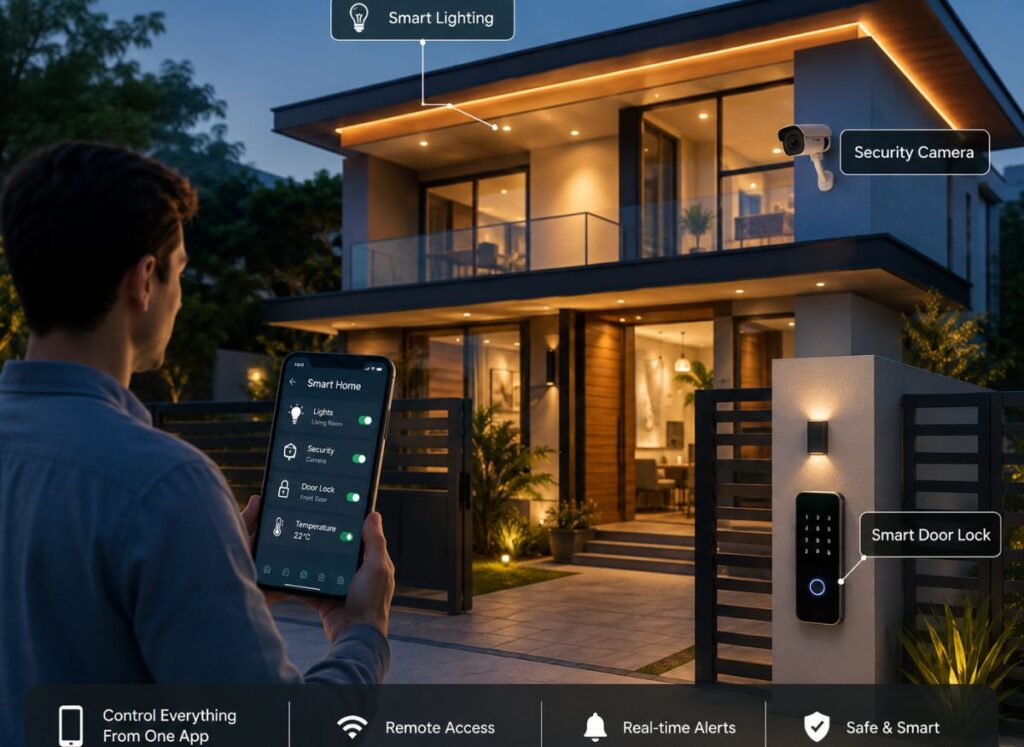 Smart home automation system control panel