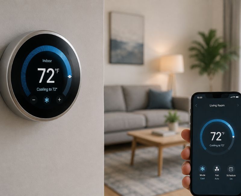 Smart thermostat for home