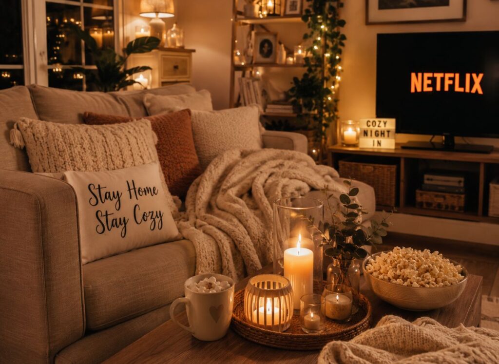 Cozy staycation ideas at home