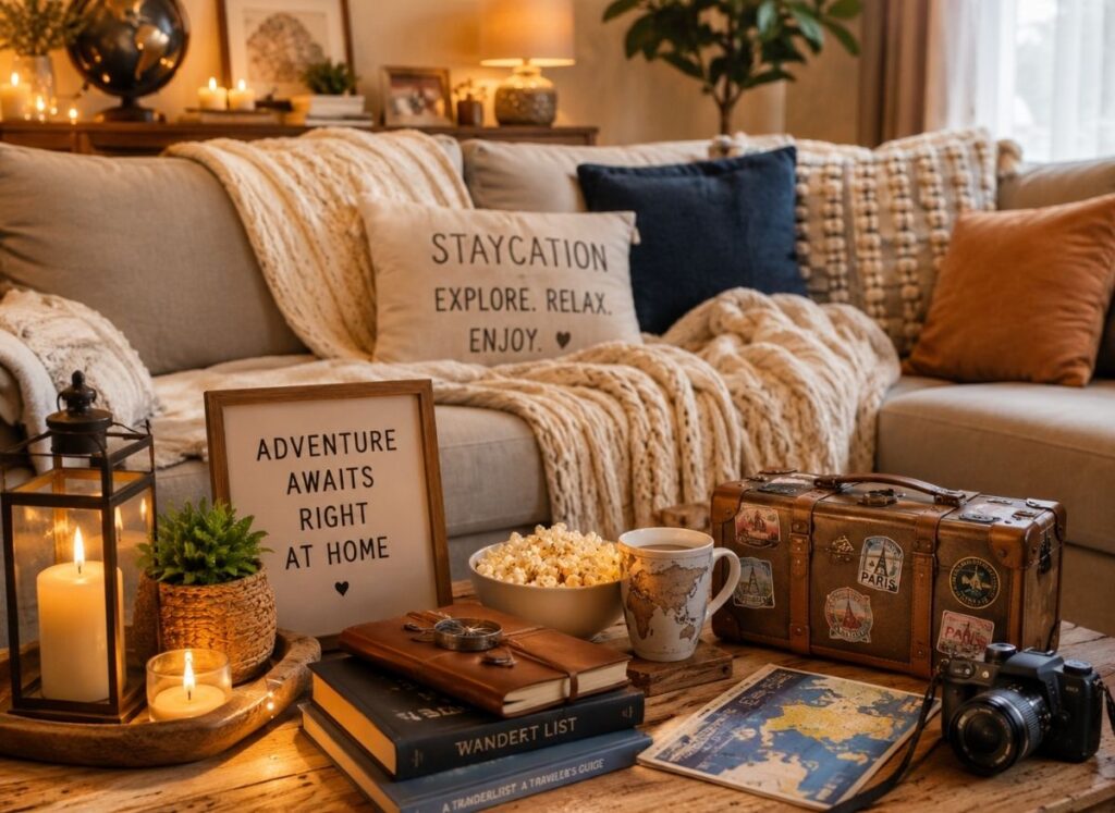 Cozy staycation ideas at home