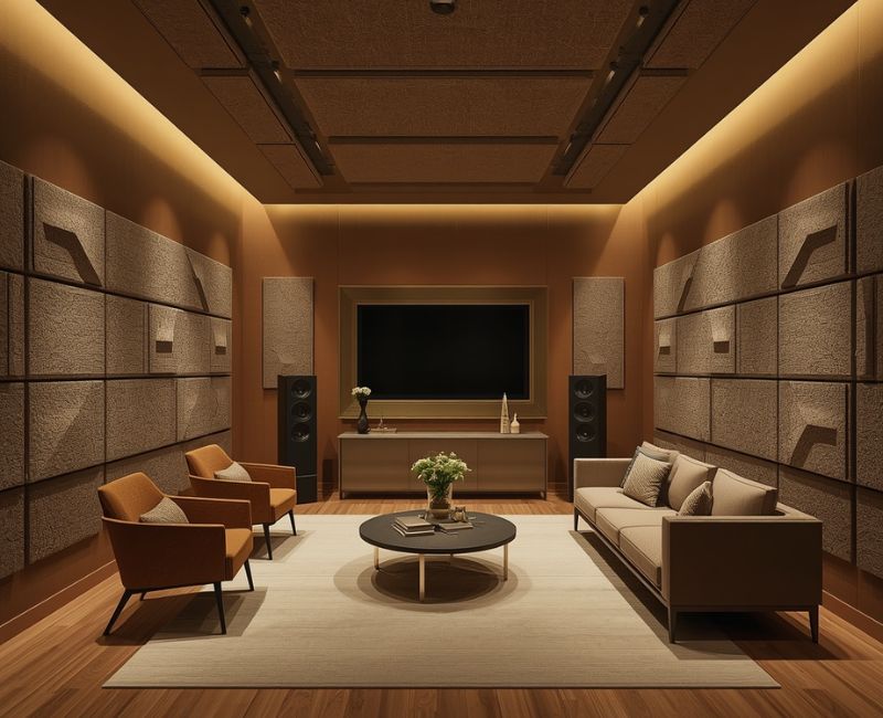 Acoustic wall and ceiling panels
