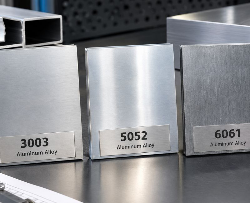 Aluminum alloy grade samples