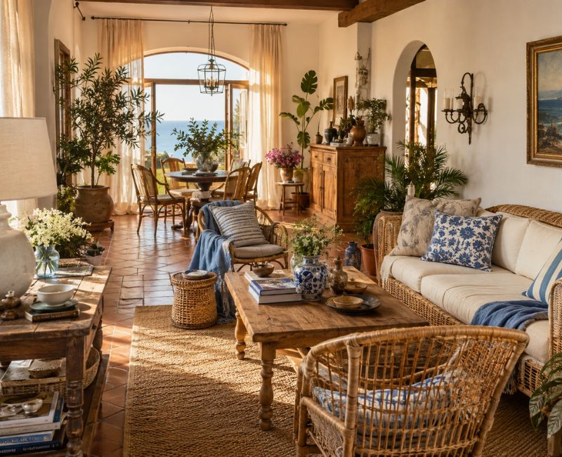 bohemian coastal Mediterranean interior
