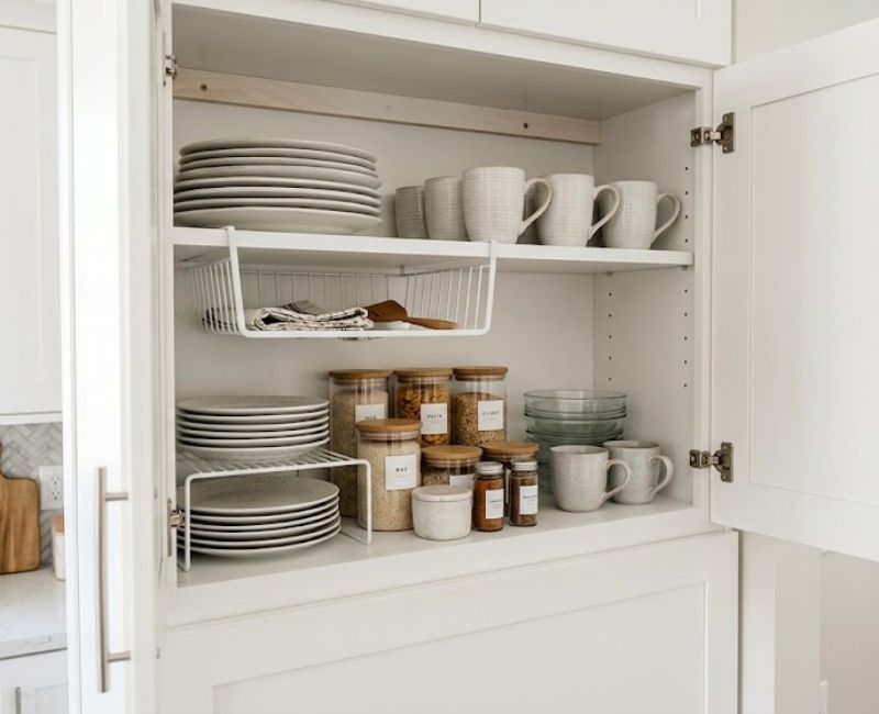 Kitchen cabinet storage
