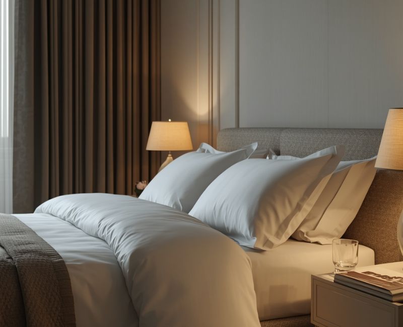 Calm cozy bedroom

