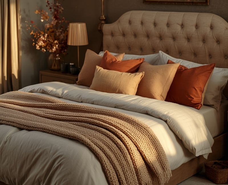 Cozy fall bedroom