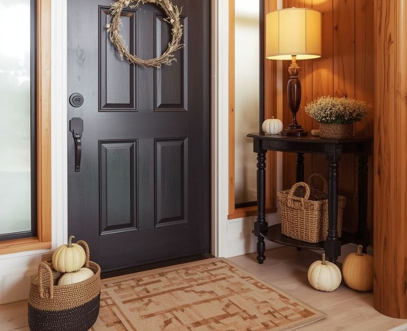 Cozy fall entryway

