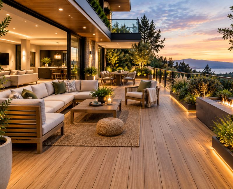 Finished eco friendly luxury deck