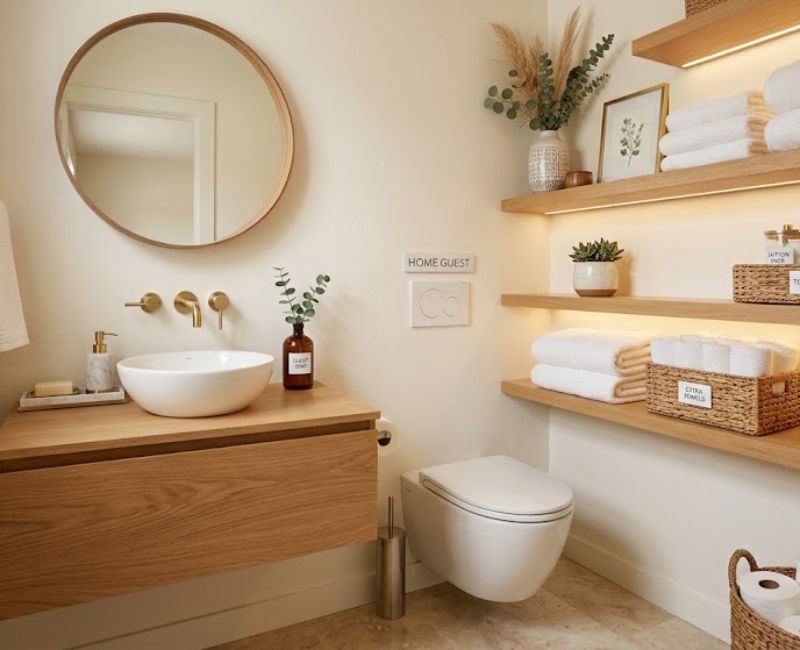 Finished stunning guest bathroom
