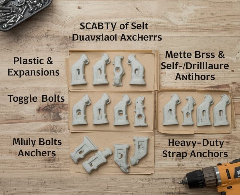 Drywall anchors for shelves
