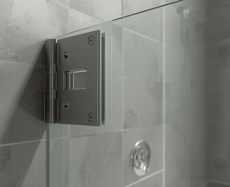 Shower door hinges
