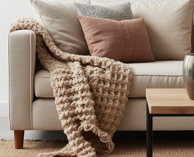 Layered textures in living room
