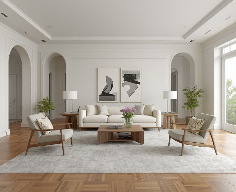 Balanced living room furniture
