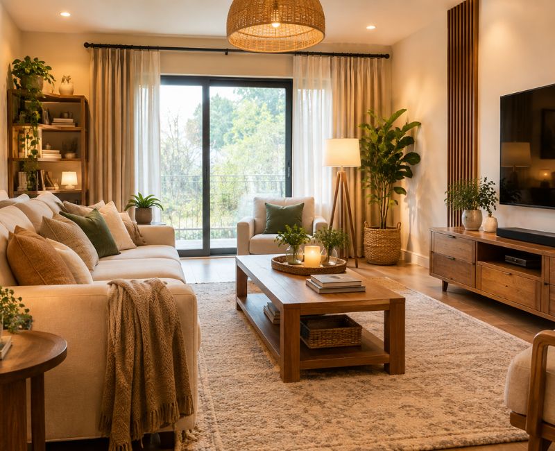Modern cozy living room