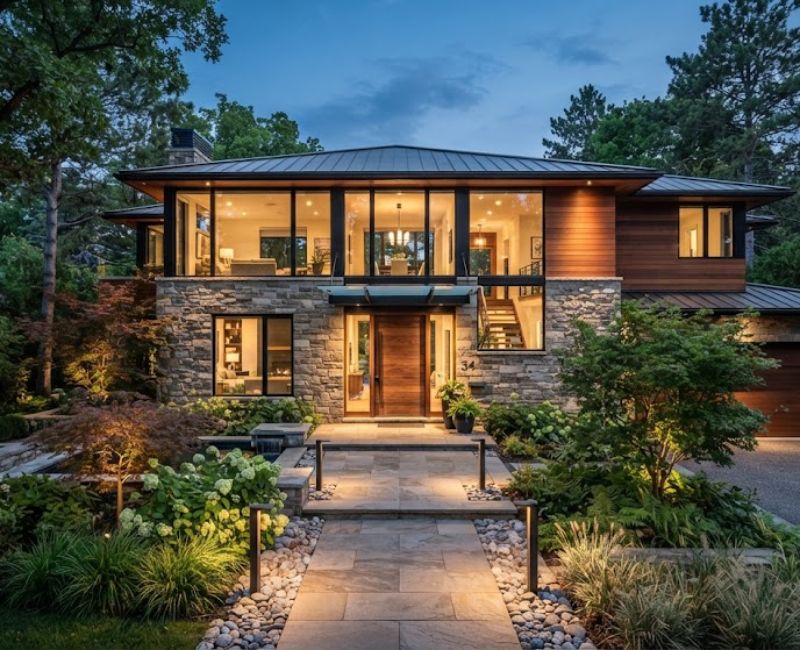 Modern home exterior design

