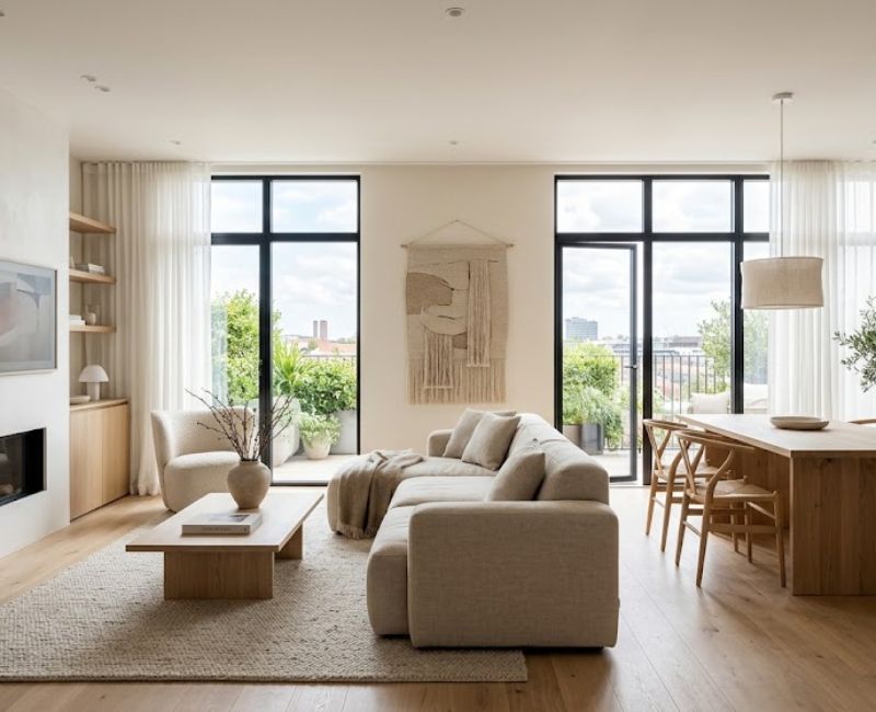 modern minimalist Scandinavian interior
