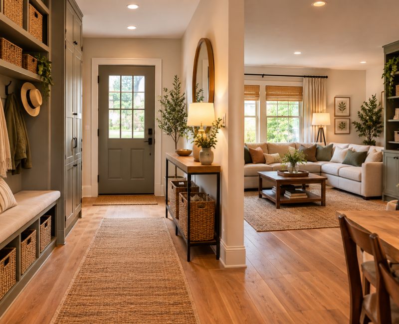 Organized modern entryway
