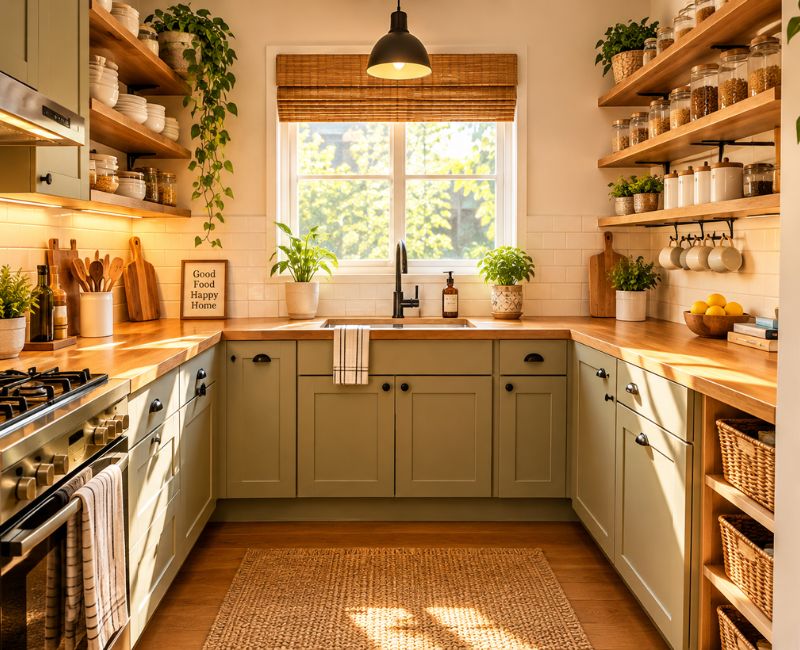 Organized small kitchen
