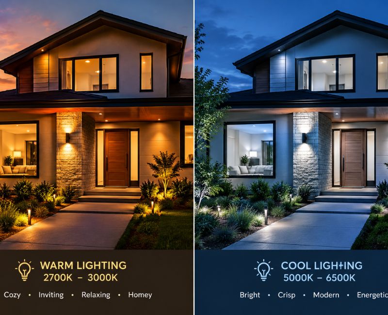 Outdoor light color temperature

