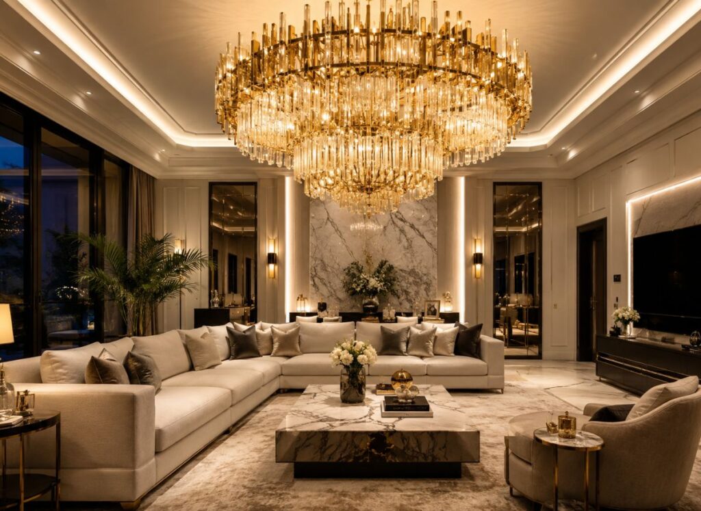 Perfect Gold Chandelier