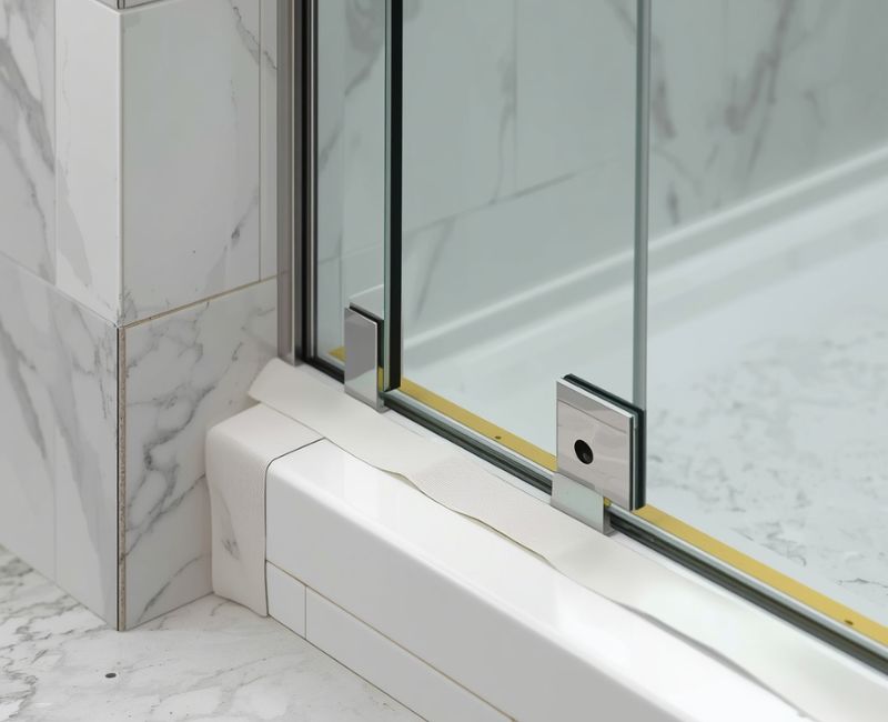 Sealing frameless shower door
