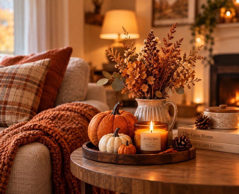 Small fall decor details